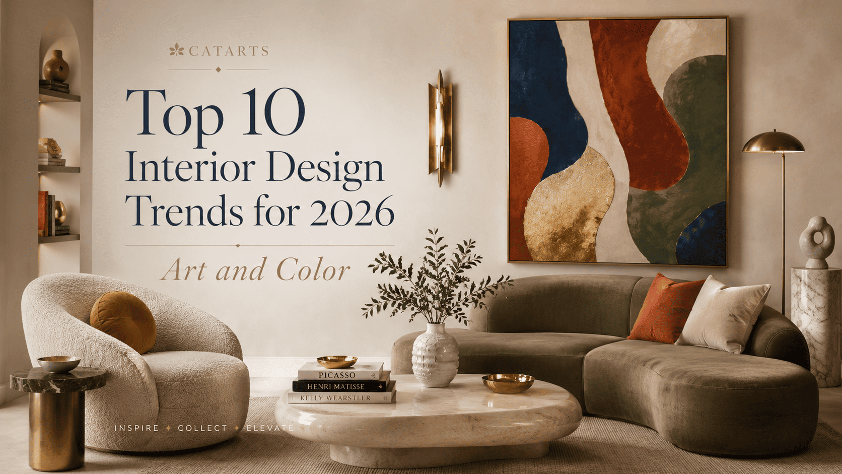 Top 10 Interior Design Trends for 2026: Art and Color
