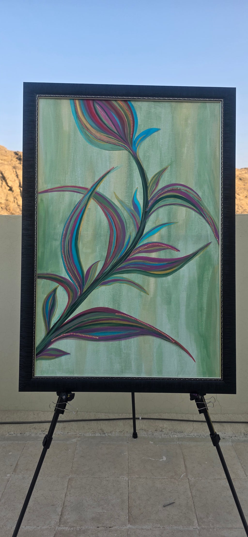 Velvet Dawn – Acrylic Painting on Canvas, (69*99 cm/27*39 in)