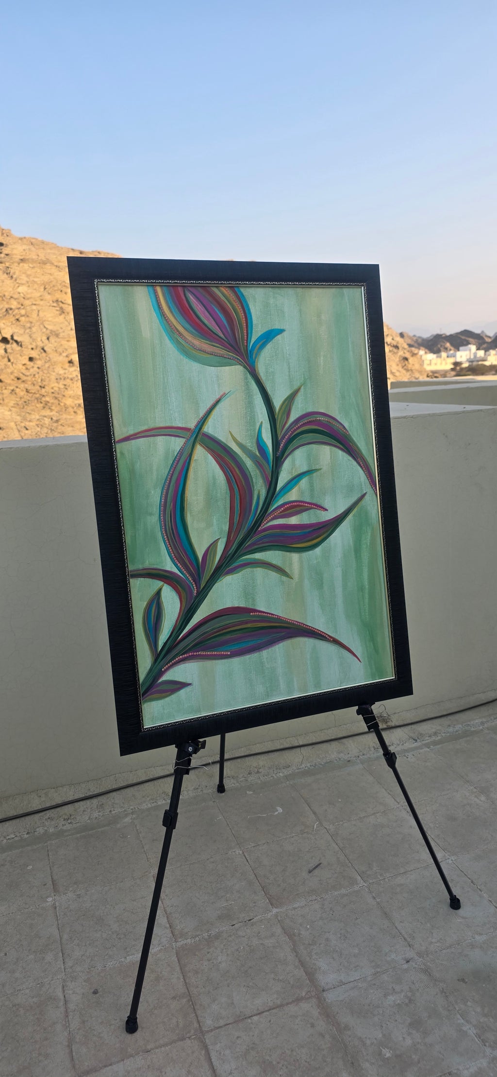 Velvet Dawn – Acrylic Painting on Canvas, (69*99 cm/27*39 in)