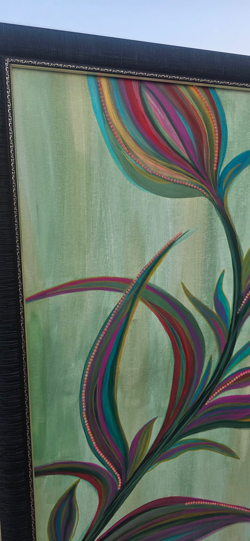 Velvet Dawn – Acrylic Painting on Canvas, (69*99 cm/27*39 in)