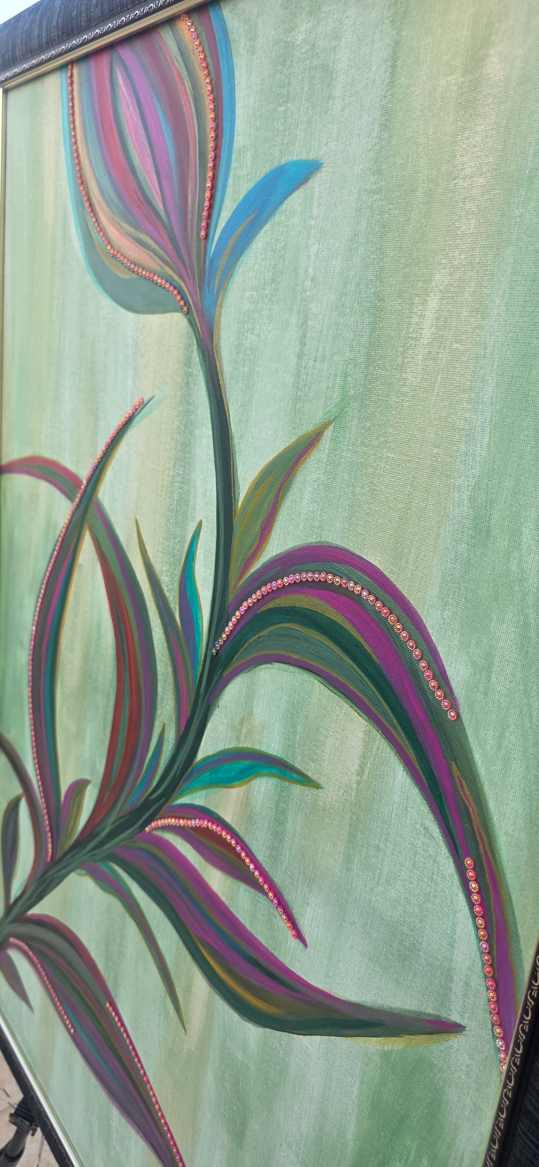 Velvet Dawn – Acrylic Painting on Canvas, (69*99 cm/27*39 in)