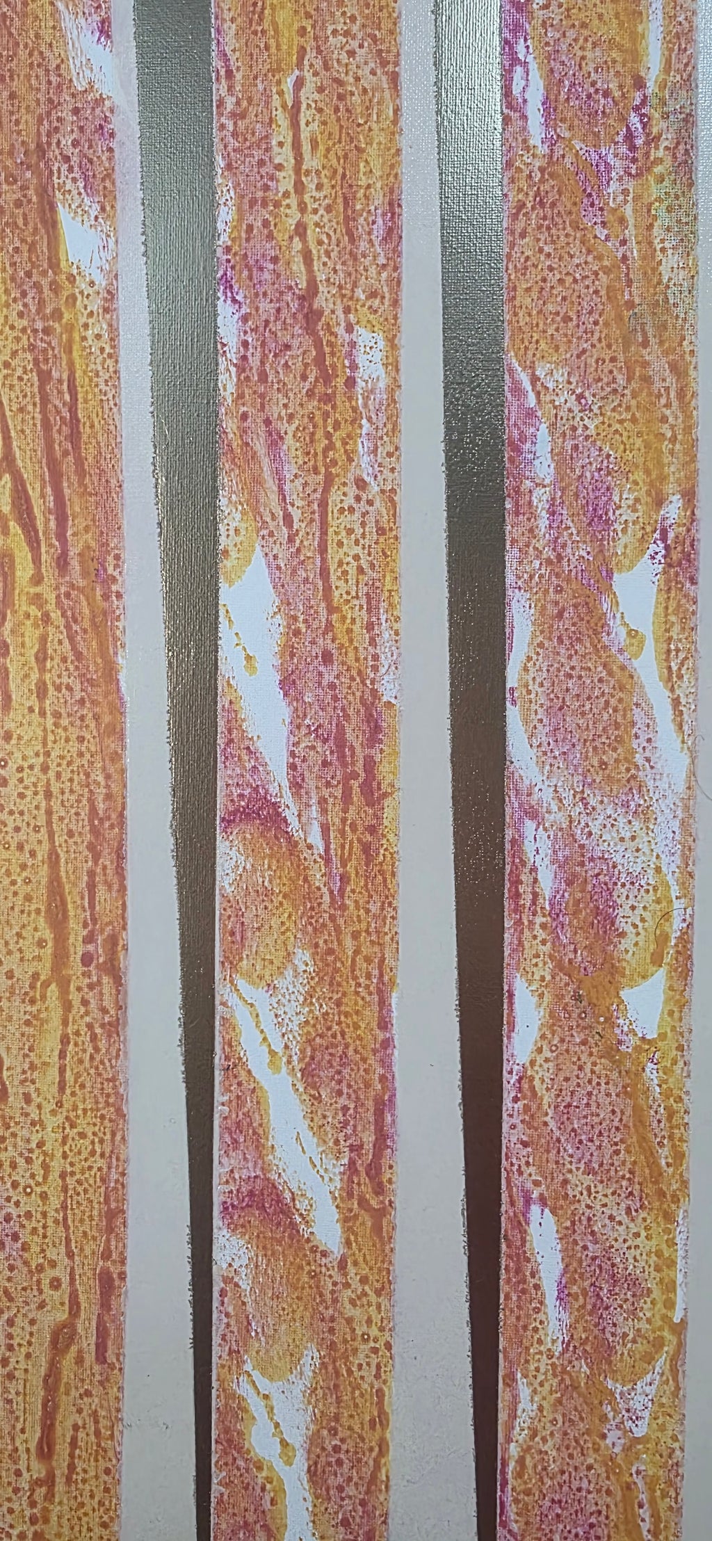 Urban Rhythm – Stripe Abstract Acrylic Painting (60*80 cm/24*31 in)