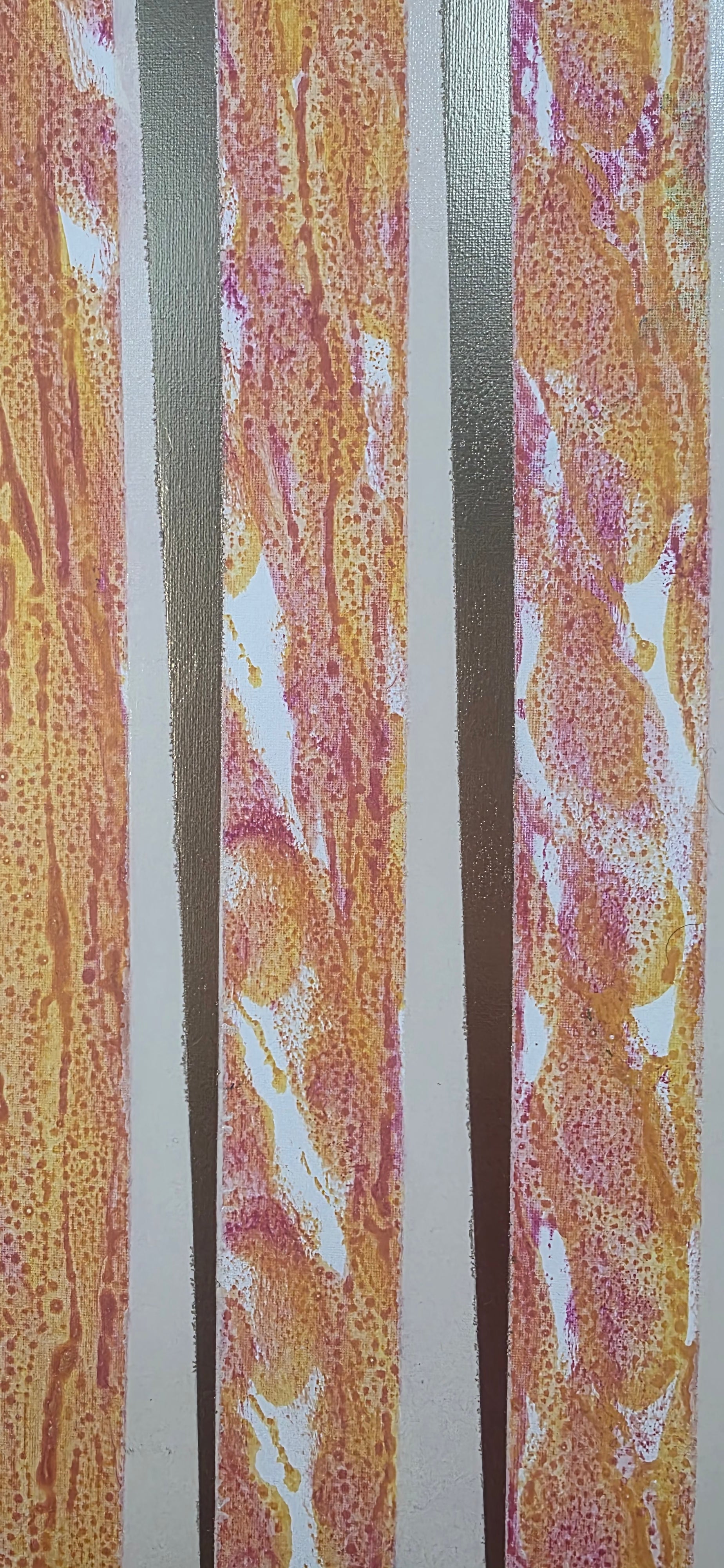 Urban Rhythm – Stripe Abstract Acrylic Painting (60*80 cm/24*31 in)