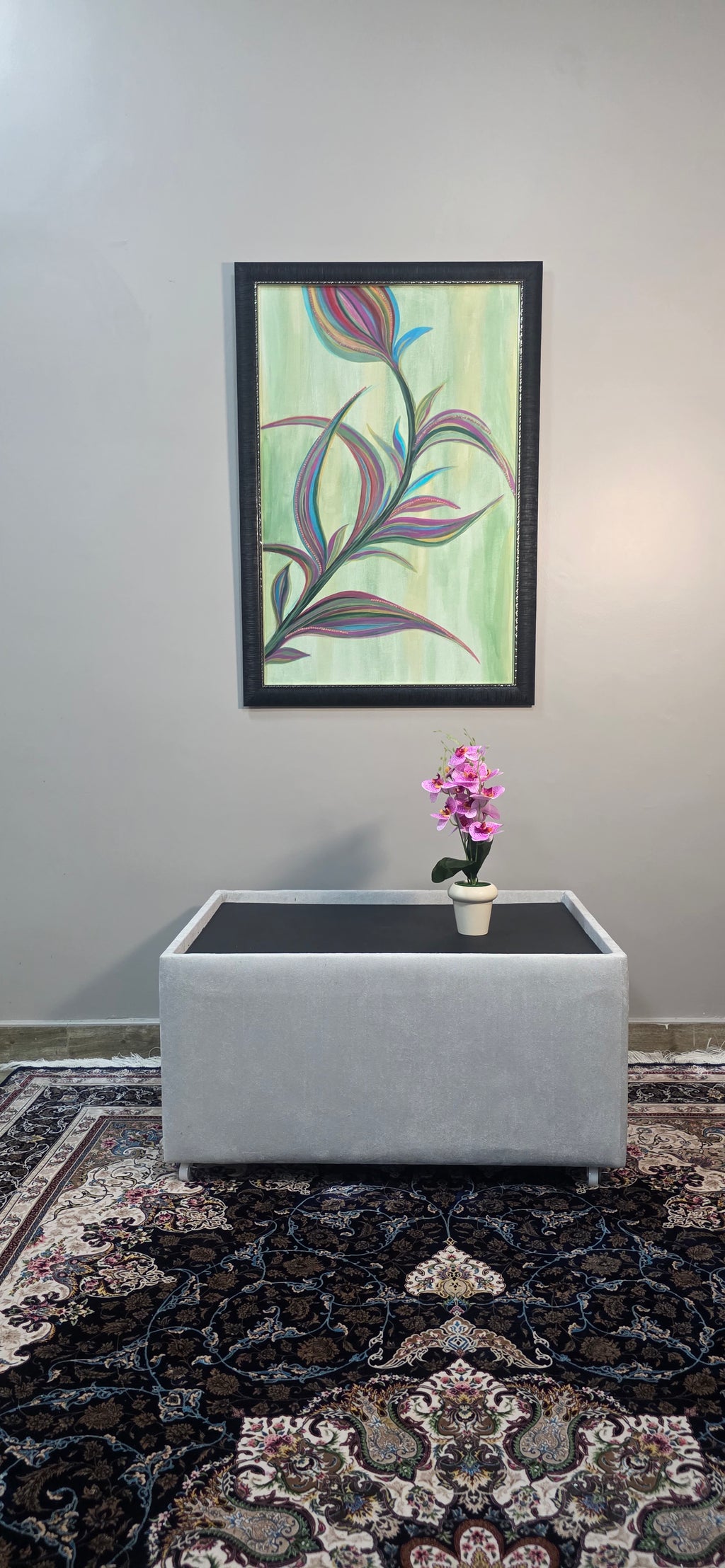 Velvet Dawn – Acrylic Painting on Canvas, (69*99 cm/27*39 in)