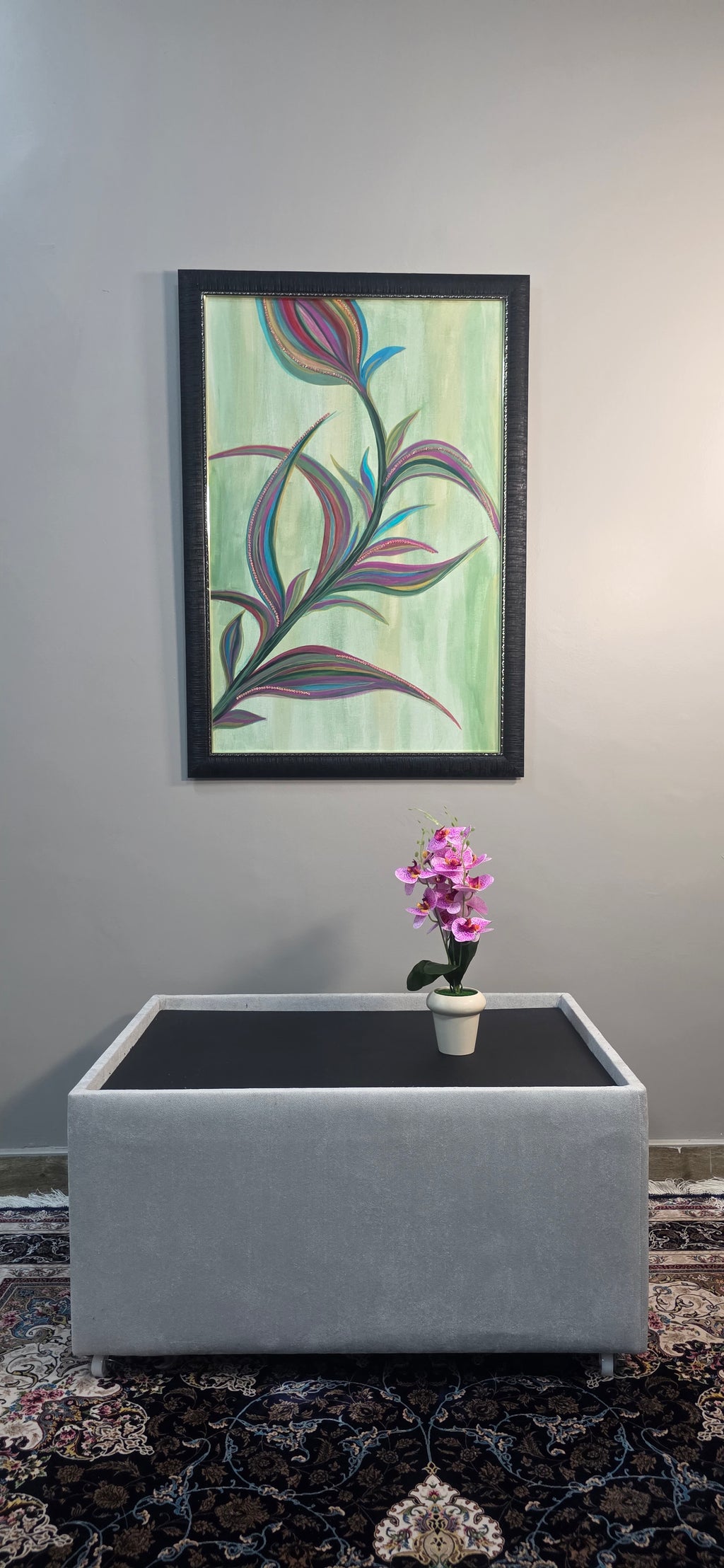 Velvet Dawn – Acrylic Painting on Canvas, (69*99 cm/27*39 in)