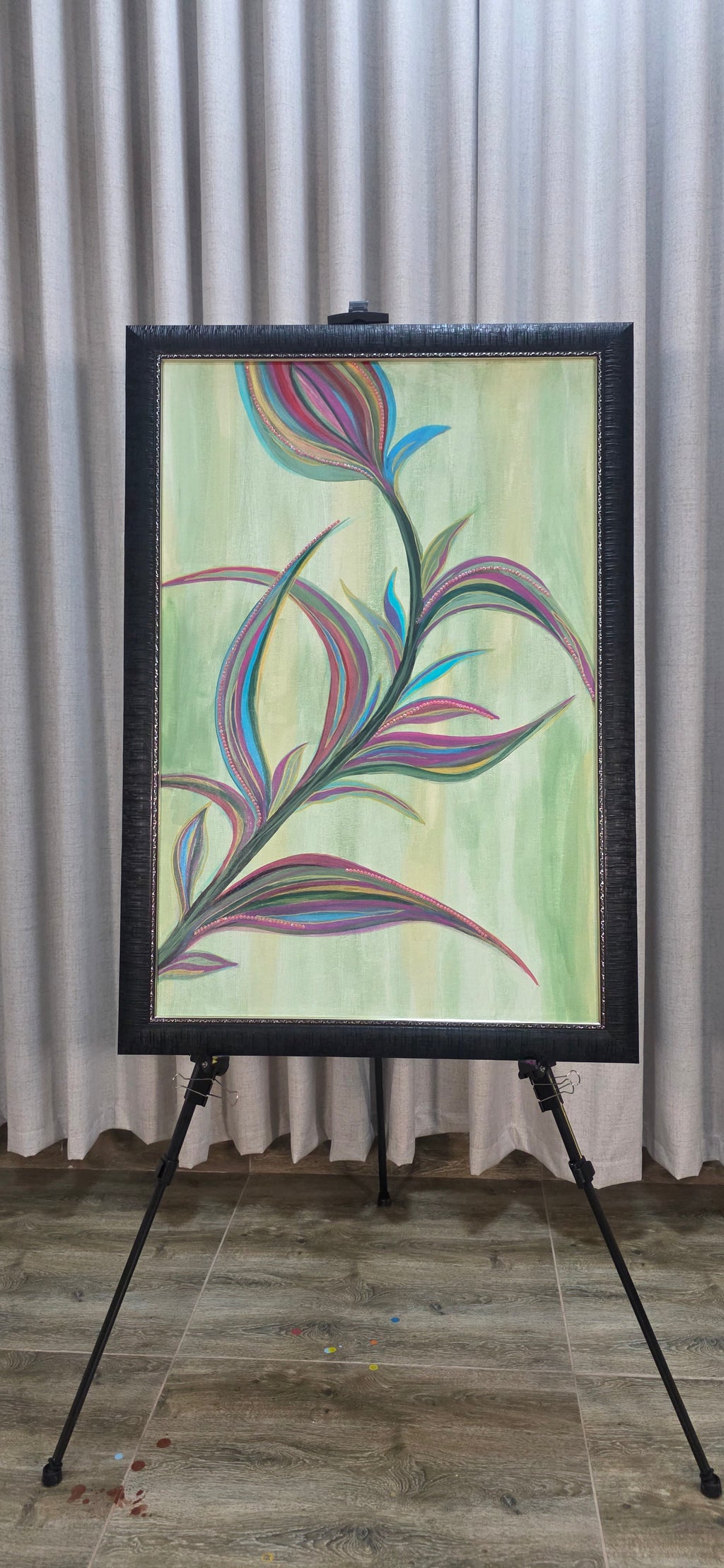 Velvet Dawn – Acrylic Painting on Canvas, (69*99 cm/27*39 in)