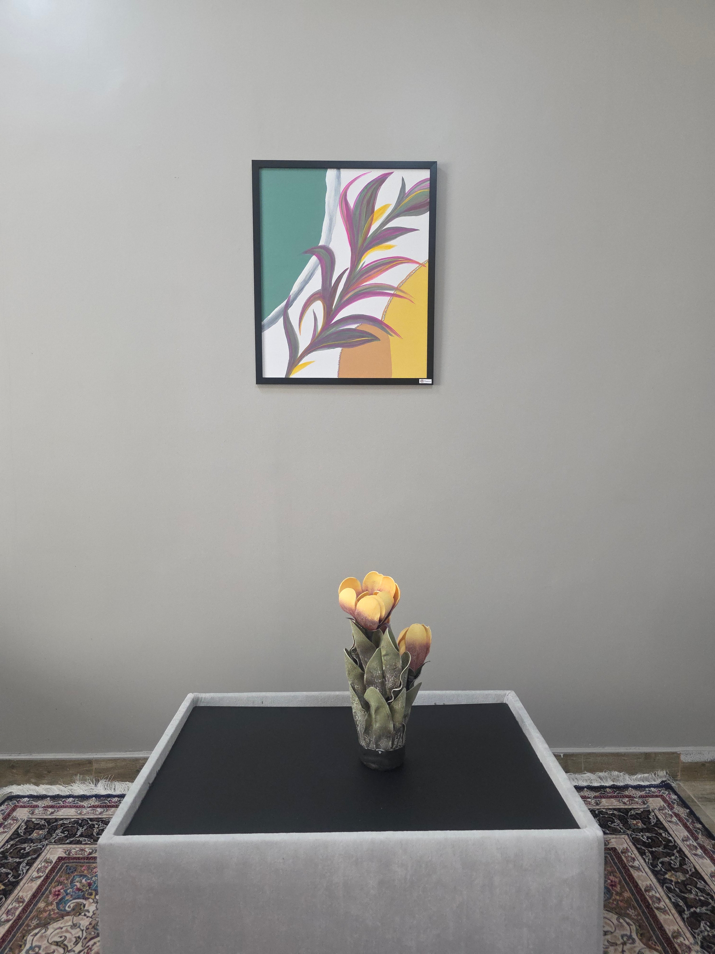 Ripples and Reeds - Acrylic Botanical/Abstract Painting, CatArts,  luxury wall art studio, Painting Boards