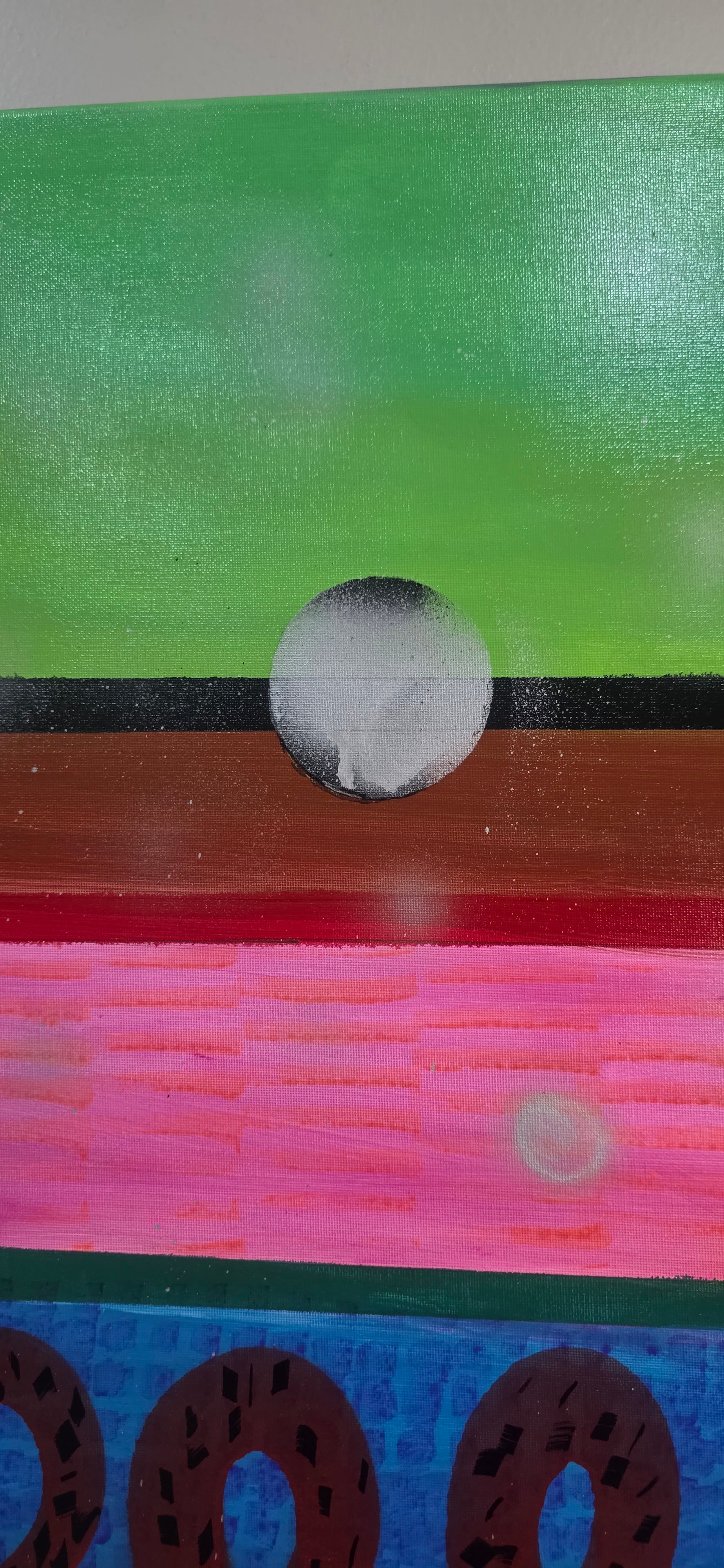 Rhythms of Colors - Musical abstract painting, (80*100 cm/31*39 in)