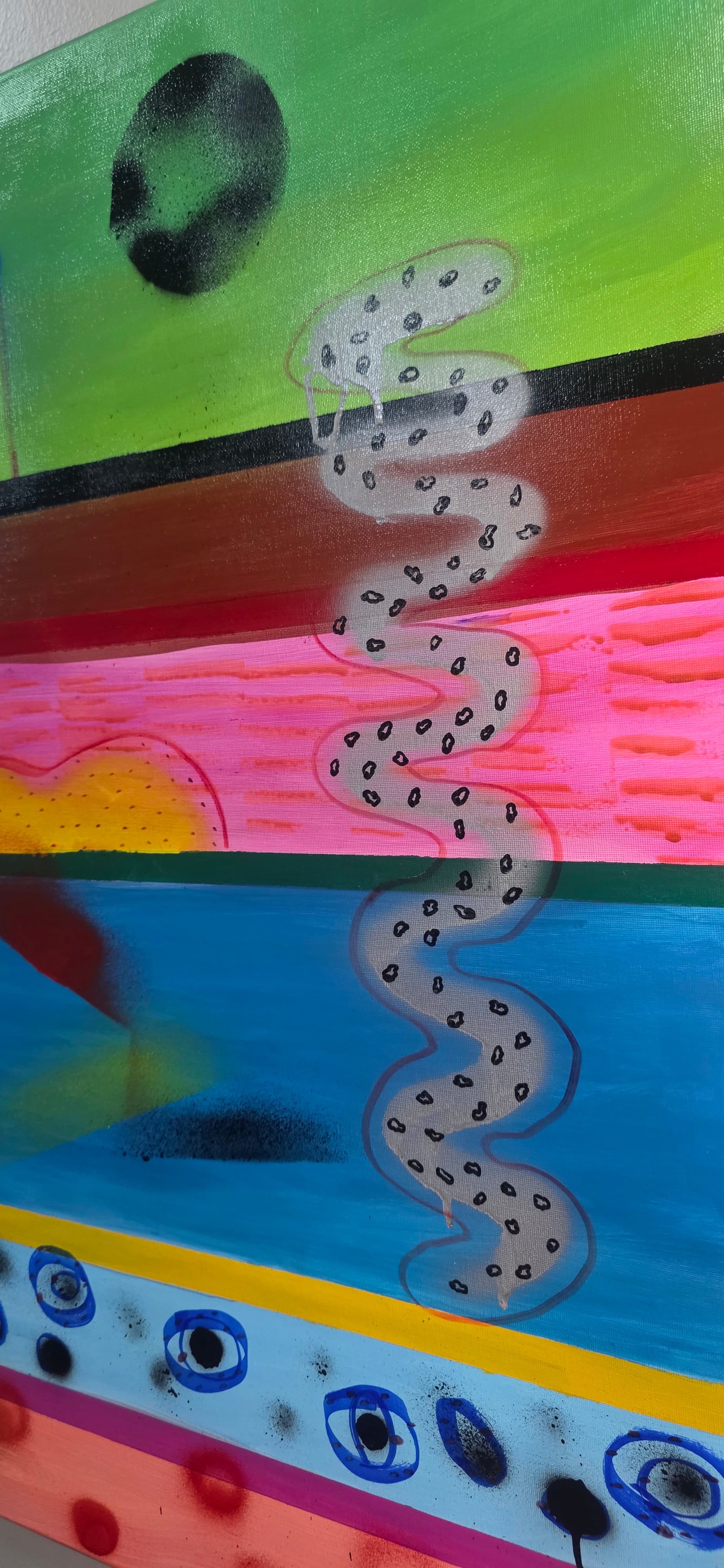 Rhythms of Colors - Musical abstract painting, (80*100 cm/31*39 in)