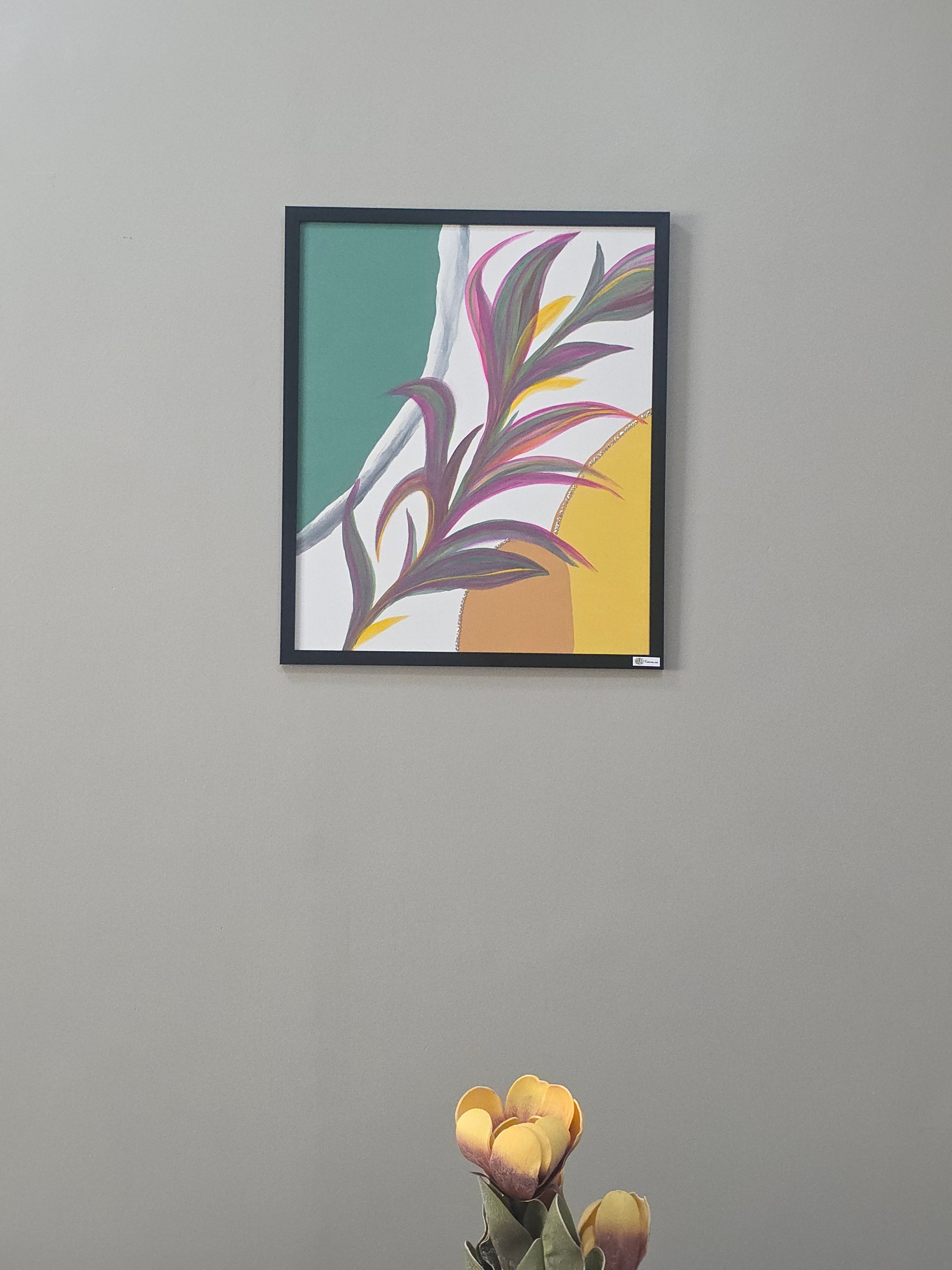 Ripples and Reeds - Acrylic Botanical/Abstract Painting, CatArts,  luxury wall art studio, Painting Boards