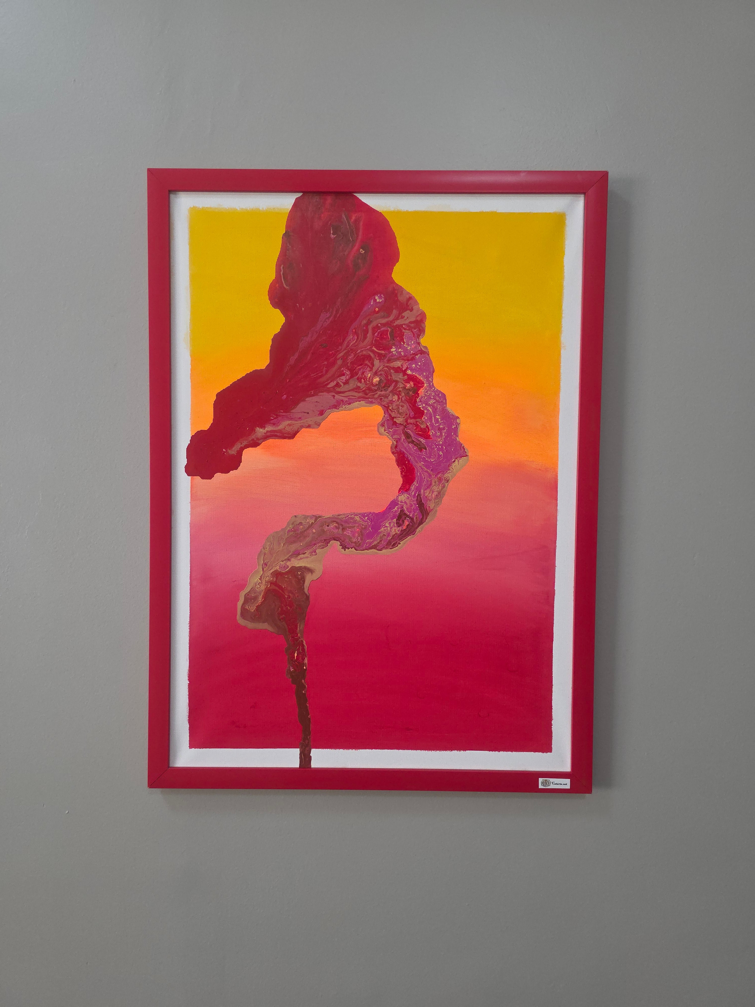 Sunset Flame - Original abstract painting