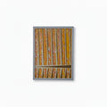 Full front view of Urban Rhythm artwork showcasing the textured orange stripes and white frame